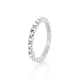 Ring Steine weiß Silber Ring Steine weiß Silber