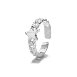 Ring Stern-Gliedern Silber Ring Stern-Gliedern Silber