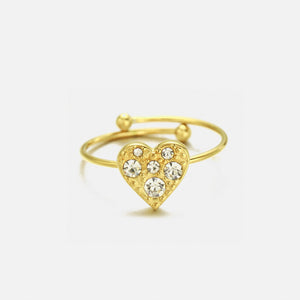 Ring Strass Herz Gold Ring Strass Herz Gold