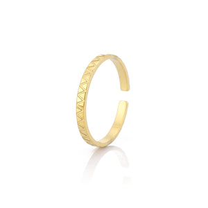 Ring Streifenmuster Gold Ring Streifenmuster Gold