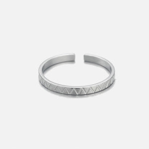 Ring Streifenmuster Silber Ring Streifenmuster Silber