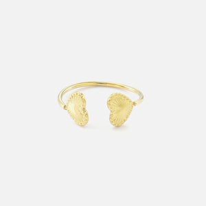 Ring zwei Herzen Gold Ring zwei Herzen Gold