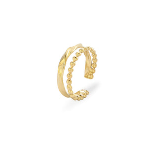 Ring zweischichtig geformtes Gold Ring zweischichtig geformtes Gold