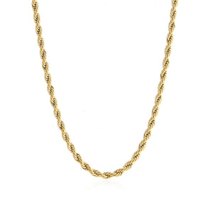 Rope Kette 4 mm Gold Rope Kette 4 mm Gold