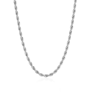 Rope Kette 4 mm Silber Rope Kette 4 mm Silber