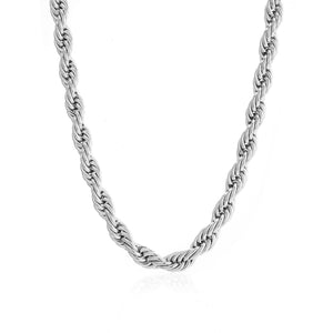 Rope Kette 8 mm Silber Rope Kette 8 mm Silber