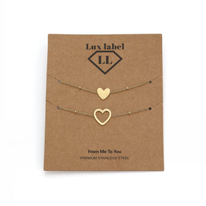 Set Armbändern Herz Gold Set Armbändern Herz Gold