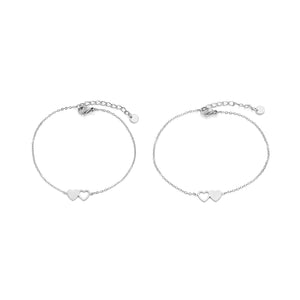 Set Armbändern immer verbunden Silber Set Armbändern immer verbunden Silber