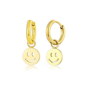 Smiley Ohrringe Gold Smiley Ohrringe Gold