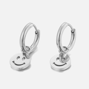 Smiley Ohrringe Silber Smiley Ohrringe Silber