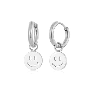 Smiley Ohrringe Silber Smiley Ohrringe Silber