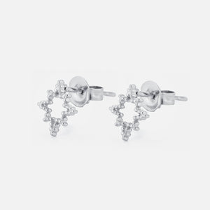 Sternohrstecker mit Kügelchen Silber Sternohrstecker mit Kügelchen Silber