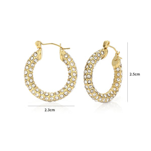 Strass Hoops Gold Strass Hoops Gold
