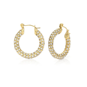 Strass Hoops Gold Strass Hoops Gold