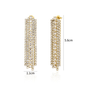 Tennis Ohrring Gold Tennis Ohrring Gold