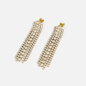 Tennis Ohrring Gold Tennis Ohrring Gold