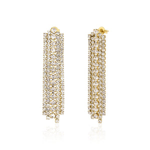 Tennis Ohrring Gold Tennis Ohrring Gold