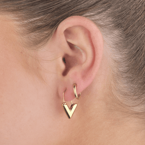 V-Ohrringe Gold groß V-Ohrringe Gold groß