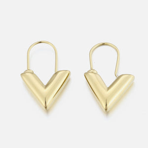 V-Ohrringe Gold groß V-Ohrringe Gold groß