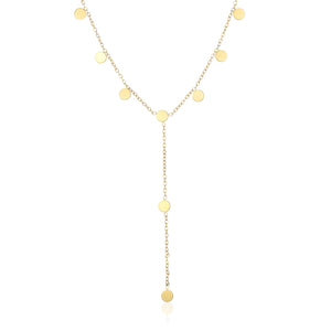 Y-förmige Halskette Münzen Gold Y-förmige Halskette Münzen Gold