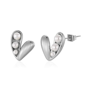 Ohrrstecker Loved Pearls Silber