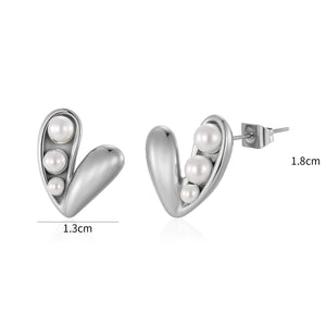 Ohrrstecker Loved Pearls Silber