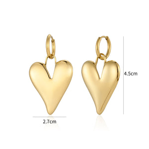 Ohrringe Lux Herz Gold