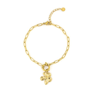Armband Blume Gold