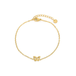 Armband geformter Schmetterling Gold
