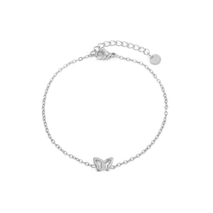 Armband geformter Schmetterling Silber