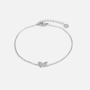 Armband geformter Schmetterling Silber