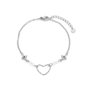 Armband Herz Stern Silber