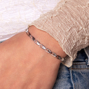 Armband klassischer Gliederstruktur Silber