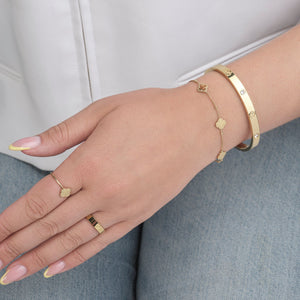 Armband Kleeblätter Gold