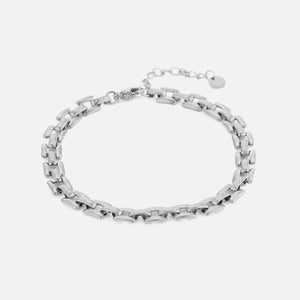 Armband mit quadratischen Gliedern Silber