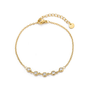 Armband mit Zirkonia Gold