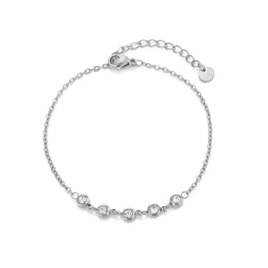 Armband mit Zirkonia Silber