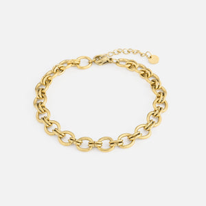 Armband runde Glieder Gold