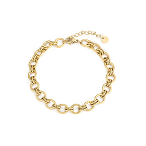 Armband runde Glieder Gold