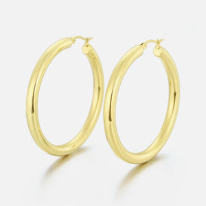 Basic Creolen 5cm Gold