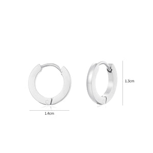 Basic Ohrringe 13mm Silber