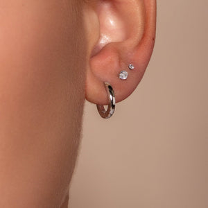 Basic Ohrringe 13mm Silber