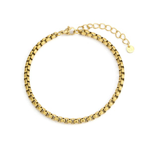 Collier Armband 4 mm Gold