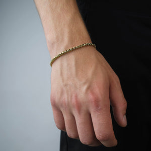 Collier Armband 4 mm Gold