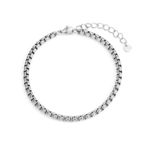 Collier Armband 4 mm Silber