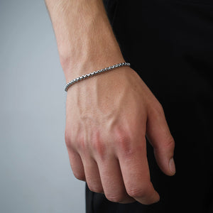 Collier Armband 4 mm Silber