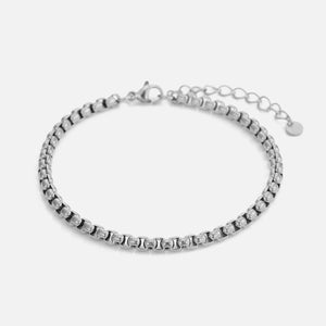 Collier Armband 4 mm Silber