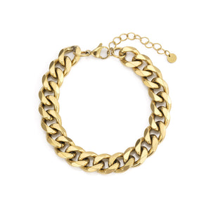 Cuban Armband 10 mm Gold