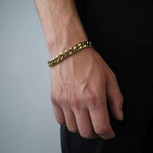 Cuban Armband 10 mm Gold