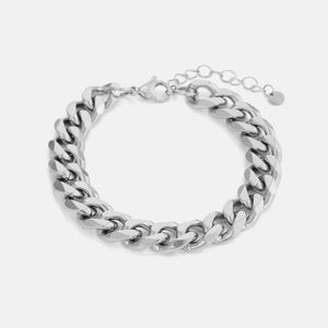 Cuban Armband 10 mm Silber